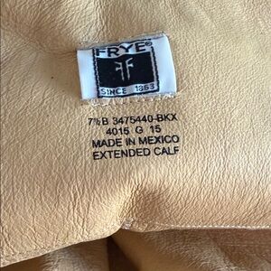 Frye Black Leather Tall Boots